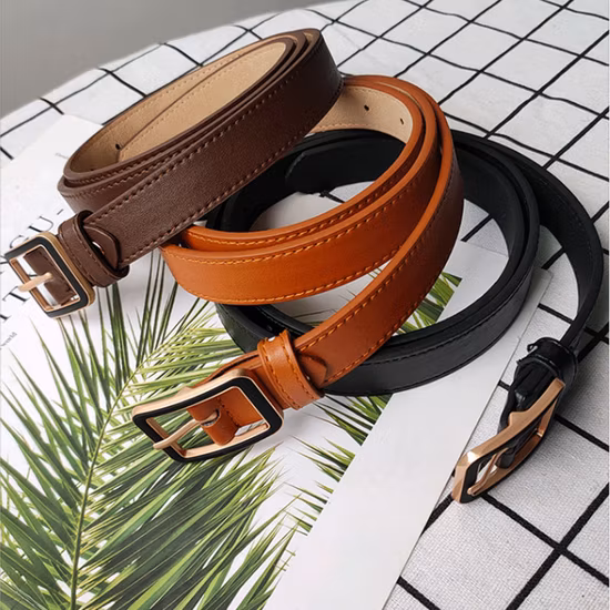 Cintura in pelle da donna con logo personalizzato cintura in pelle PU di vendita calda per abbigliamento casual