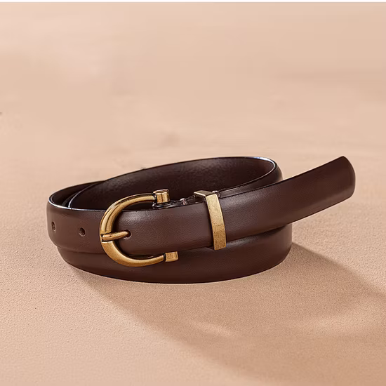 Cintura da donna in vera pelle, cintura alla moda, cintura da donna di alta qualità